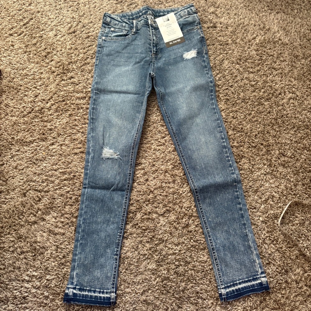 Girls Stylish Blue Skinny Denim Jeans